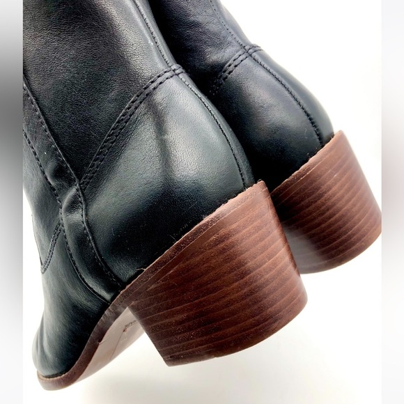 Madewell The Hailie Boot Leather In Black - Picture 11 of 16